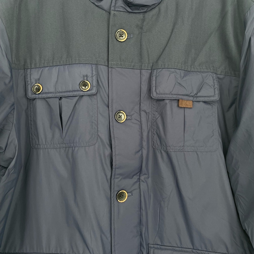 UNTUCKit Mens Long Sleeve Button Front All Weather Navy Luxury Jacket XL - Picture 4 of 11